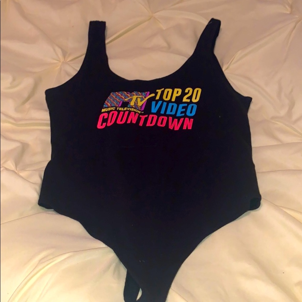 Black and Neon Bodysuit